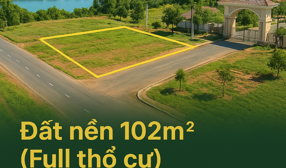 ĐẤT FULL THỔ CƯ 102M² – HẠ TẦNG HOÀN CHỈNH – TIỆN ÍCH CAO CẤP